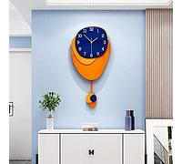 WBDWWTD Horloge Murale de Luxe Minimaliste Moderne Décoration de Salon 12 Pouces Horloges murales de Pendule silencieuses ， Horloge Murale silencieuse Non silencieuse (35 cm).