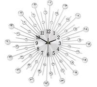 WBDWWTD Horloge Murale en métal de Style Moderne de 20 Pouces, Horloge de Quartz décorative silencieuse à Batterie, pour Le Bureau de Cuisine de la Chambre à Coucher du Salon