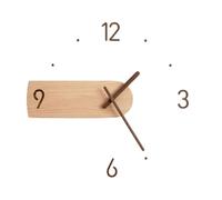 WBDWWTD Horloge Murale Nordique créative Bois Massif en Verre Acrylique Maison Salon Horloge Murale Horloge décorative