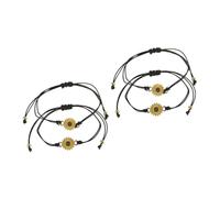 WBDWWTD Lot de 4 Bracelets de Cheville en Corde tressée pour Couples, Bracelets Assortis pour Elle Lui, Bijoux pour Femmes, Remise de diplôme, Amoureux de l'amitié, pour Tisser de la Ficelle