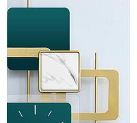 WBDWWTD Luxury House Fashion Creative Personnalité Salon Salon Mural Horloge Murale Art Déco Moderne (marbre)