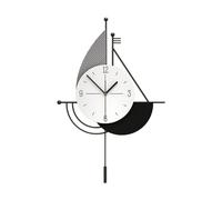 WBDWWTD Mur Horloge Salon Mode Art Horloge silencieuse créatrice de Voile Horloge à la Maison décoration de Maison