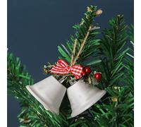 WBDWWTD Pendentif Cloche de Noël en métal, Cloche de Noël, Ornements Suspendus pour Arbre de Noël, décoration de Joyeux Noël pour la Maison, Bonne année-G