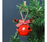 WBDWWTD Pendentif Cloche de Noël en métal, Cloche de Noël, Ornements Suspendus pour Arbre de Noël, décoration de Joyeux Noël pour la Maison, Bonne année-C