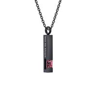 WBDWWTD TQHGHX Bijoux de crémation Cube Pierre de Naissance en Cristal pour Cendres Pendentif Urne Collier avec Mini Urne Souvenir Bijoux de Cendres commémoratives - avec Moi Toujours