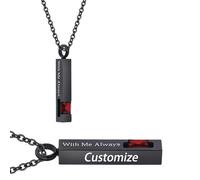 WBDWWTD TQHGHX Bijoux de crémation Cube Pierre de Naissance en Cristal pour Cendres Pendentif Urne Collier avec Mini Urne Souvenir Bijoux de Cendres commémoratives - avec Moi Toujours
