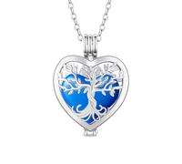 WBDWWTD TQHGHX Collier Urne de crémation en Forme de Coeur ouvrable pour Cendres Pendentif en Cendres commémorative en Acier Inoxydable Bijoux Souvenir Bijoux de crémation pour Femmes