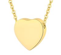 WBDWWTD TQHGHX Collier Urne de crémation en Forme de Coeur pour Cendres pour Femmes Hommes médaillon de crémation Bijoux avec Urne Souvenir Bijoux de Cendres commémoratives