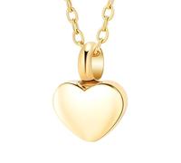 WBDWWTD TQHGHX Mini Collier Urne de crémation en Coeur pour Cendres pour Femmes Hommes médaillon de crémation Bijoux avec Urne Souvenir Bijoux de Cendres commémoratives