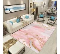 WBDYMX Tapis Chambre Garcon Tapis De Salon Tapis Rectangulaire Rose, Tapis D'Étude pour Chambre À Coucher, Antidérapant Decoration Chambre Ado Garcon 80X120Cm