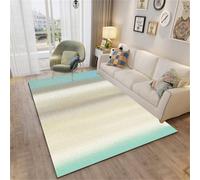 WBDYMX Tapis De Chambre Fille Long 70x120CM Bebe Bleu Abstrait Gris Jaune litiere Cuisine