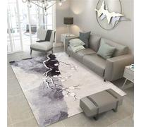 WBDYMX Tapis De Porte decoupe 200x300CM evier Cuisine egouttoir Gris imprimé Oriental antidéRapant décorer la pièce