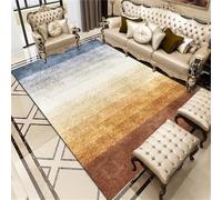 WBDYMX Tapis De Porte D'Entrée Exterieur antidérapant et Non déformé 200x300CM Fitness Marron Abstrait Gris Bleu Salon Jaune Moutarde litiere