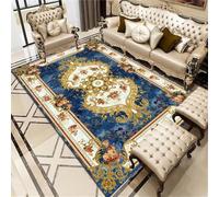 WBDYMX Tapis Interieur Entree Bureau Sol Paillasson Bleu Maison entrée 50x80CM Artistique décoratif. Chambre Garcon ado Petit