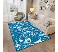 WBDYMX Tapis Léchage Chien Enfants 100x120CM Fille Bleu Lavable et Facile d'entretien deveil Bebe Garcon Grand d'entrée