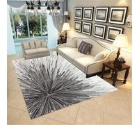 WBDYMX Tapis Sols Enfant Garcon Chambre 100x120CM de Jeux Gris géométrique Moderne litière pour Chat Maison