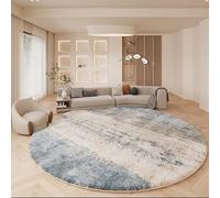Wbeian Grand tapis rond et moelleux pour salon, moderne, à poils denses, ne perd pas ses poils, chambre à coucher, chambre d'enfant, tapis de sol absorbant l'eau, diamètre 180 cm