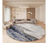 Wbeian Grand tapis rond et moelleux pour salon, moderne, à poils denses, ne perd pas ses poils, chambre à coucher, chambre d'enfant, tapis de sol absorbant l'eau, diamètre 180 cm