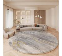 Wbeian Grand tapis rond et moelleux pour salon, moderne, à poils denses, ne perd pas ses poils, chambre à coucher, chambre d'enfant, tapis de sol absorbant l'eau, diamètre 180 cm