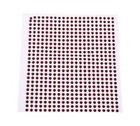 Wbestexercises Lot de 500 leurres de pêche holographiques 3/4/5 mm avec Yeux de Poisson 3D pour Loisirs créatifs, Rouge, 5mm