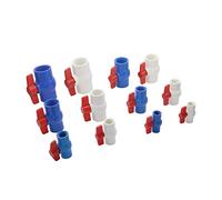 WBHFOIKNMS Garden Plumbing 1/2" 3/4" 1" 1.25" 1.5" 2" Internal Thread PVC Ball Valve Garden Irrigation Water Cut-Off Pipe Connection Valve Water Control Switch (Color : Silver) WBHFOIKNMS