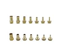 WBHFOIKNMS Garden Plumbing 3 Pieces of 6-19mm Brass Joint Aquarium Gas Pipe Hose Joinery Garden Irrigation Pipe Fittings with 19 Inch Thread (Color : External Thread 20mm, Size : 16mm) WBHFOIKNMS