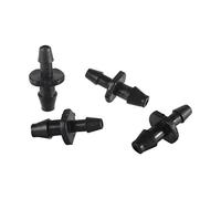 WBHFOIKNMS Garden Plumbing 500Pcs Black 4/7mm to 3/5mm Hose Connection Interface Reduction Barbed Straight Connectors 1/4" 1/8" Pipe Irrigation Accessories WBHFOIKNMS