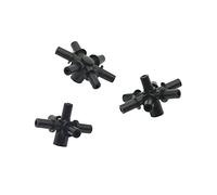 WBHFOIKNMS Garden Plumbing 6mm Interface Multiple Joints Cross-Connect Connector Five-Way Six-Way Seven-Way Garden Irrigation Hose Diverter 100 Pieces (Color : Black) WBHFOIKNMS