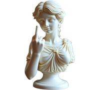 Wbietu Unapologetic Venus : statue de doigt d'honneur - Figurine de Vénus avec doigt d'honneur - Décoration d'art moderne et audacieuse en résine - Décoration amusante et unique pour bureau et étagère