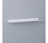 WBLING Étagère Flottante avec éclairage LED intégré, Support de Rangement Mural en métal Blanc