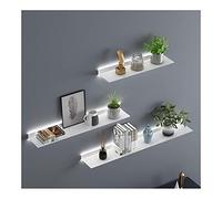 WBLING Étagère Murale Flottante avec éclairage LED intégré, étagère d'exposition créative en métal pour Plantes ou Livres, 1 pièce