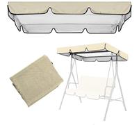 WBLING Housse de Protection imperméable pour balancelle de Jardin 2 ou 3 Places, idéale pour Les Meubles de terrasse et d'extérieur. Protection renforcée, Couleur Beige.