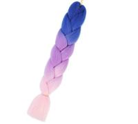 WBLSPA 24" Tresses synthétiques Cheveux Ombre tressage Cheveux Jumbo Tresse Extension de Cheveux pour Femmes Cent Couleurs Bricolage cheveux-C27-24 Pouces-Chine