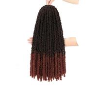 WBLSPA Crochet Cheveux Dreadlocks Serrures Crochet Cheveux Tresses Extension Serrures Souples Bouclés Tressage Cheveux Synthétiques-M1B-350-36inches-CHINE-7Pcs/Lot
