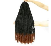 WBLSPA Crochet Cheveux Dreadlocks serrures Crochet Cheveux Tresses Extensions Doux serrures bouclés tressage Cheveux synthétiques-T30-24 Pouces-Chine-7 pièces/lot
