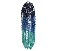 WBLSPA Crochet déesse Tresses pré Boucle en détresse Soft Locs Crochet Dreadlocks Extension de Cheveux synthétiques-C1-18 Pouces-9 pièces/lot