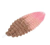 WBLSPA Crochet Hair Afro Culs Deep Synthetic Afro Curls Crochet Braid Ombre Tressage Extensions de Cheveux pour femmes-27-613-2311-30inches-75cm-1Pcs/Lot