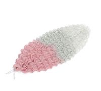 WBLSPA Crochet Hair Afro Culs Profond Synthétique Afro Boucles Crochet Tresse Ombre Tressage Extensions de Cheveux pour Femmes-2311-Gris-60-30 pouces-75 cm-6 pièces/lot