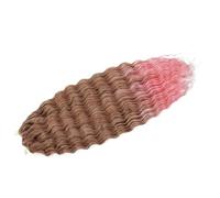 WBLSPA Crochet Hair Afro Culs Profond Synthétique Afro Boucles Crochet Tresse Ombre Tressage Extensions de Cheveux pour Femmes-30-Deeppink-30inches-75cm-9Pcs/Lot