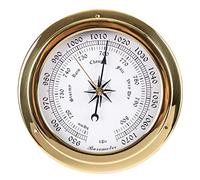 WBMKH Horloge en laiton Station météorologique Baromètre Température Hygromètre Horloge et Horloge TID 145mm