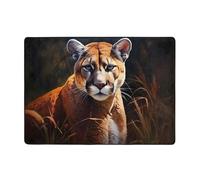 WBQLSL 203,2 x 147,3 cm - Tapis imprimé Cougar, salon, bureau, balcon, table de chevet, tapis de table basse