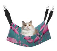 WBQLSL A Flock of Flamingos Hamac pour animaux de compagnie Imprimé Taille M Hamac de couchage pour chats, furets, chiots, lapins, petits animaux