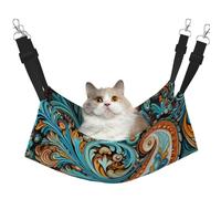 WBQLSL Abstract Art Leaf Grand hamac imprimé pour animaux de compagnie - Hamac de couchage pour chats, furets, chiots, lapins, petits animaux
