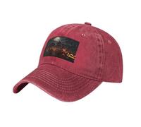 WBQLSL All Hallows' Eve Casquette de baseball décontractée noire à séchage rapide et respirante, visière solaire, Rouge, Taille unique