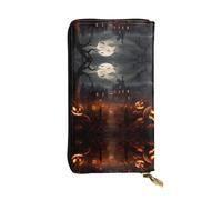 WBQLSL All Hallows' Eve Petite pochette en cuir imprimé 19 x 10,4 cm