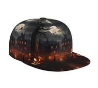 WBQLSL All Hallows' EvePrinted Casquette de baseball élégante pour voyage, adaptée pour le cyclisme et les activités de plein air, noir