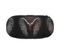 WBQLSL Angel Wings Trousse à crayons grande capacité avec compartiments multicouches pour fournitures de bureau d'apprentissage unisexe