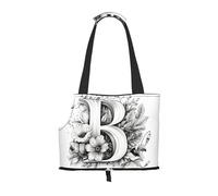 WBQLSL Artistic Lettre B Sac de Voyage Animal de Compagnie Petit Sac à Bandoulière pour Animaux de Compagnie pour Voiture et Personnes