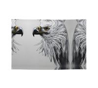 WBQLSL Bannière de fête imprimée croquis d'un aigle 119,4 x 180,3 cm pour anniversaire/Noël/remise de diplôme/anniversaire de mariage