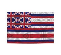 WBQLSL Bannière de fête imprimée drapeau d'Hawaï américain 119,4 x 180,3 cm pour anniversaire/Noël/remise de diplôme/anniversaire